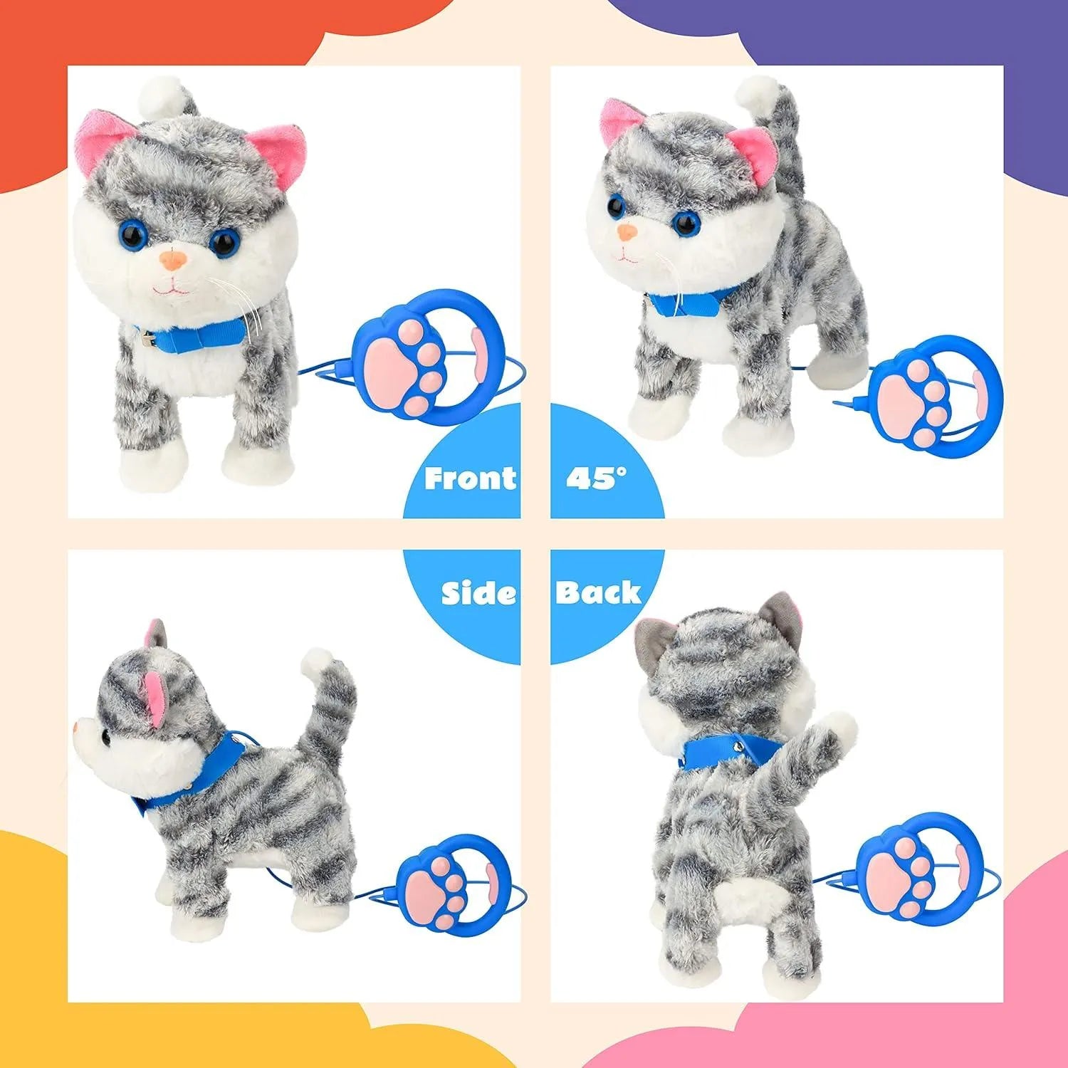 Interactive Musical Kitty with Leash Remote - Bear Hugs