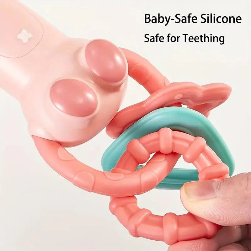 Interactive Soothing Teether Comforting Toy - Bear Hugs