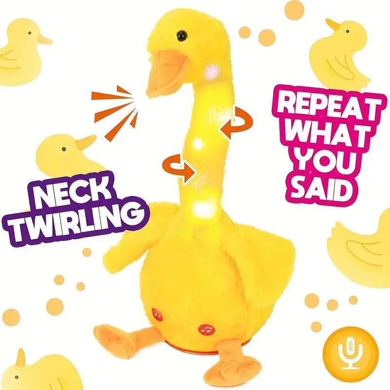 Interactive Yellow Duck with Moving Neck & Repeating Words - Bear Hugs