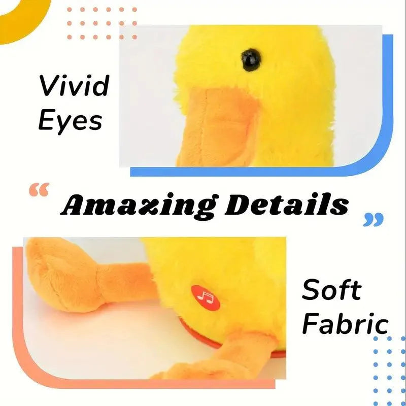 Interactive Yellow Duck with Moving Neck & Repeating Words - Bear Hugs