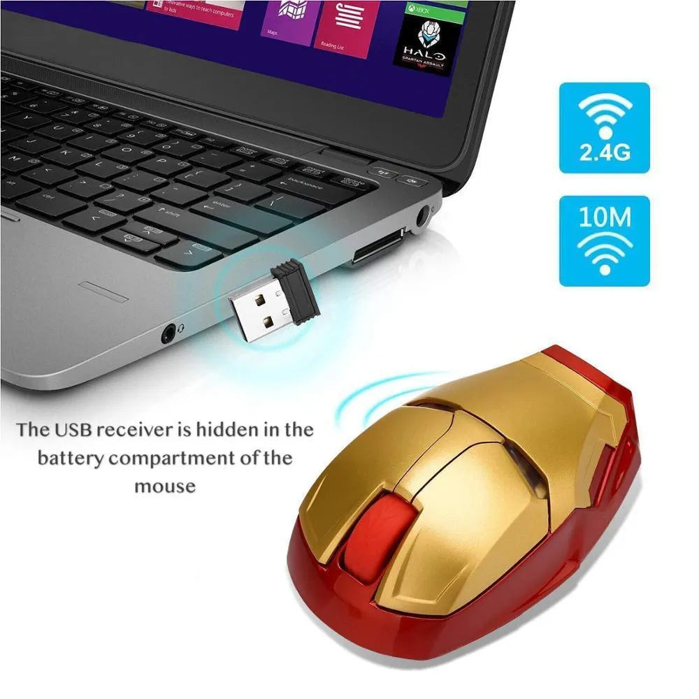 Iron Man Wireless Computer Mouse - Bear Hugs