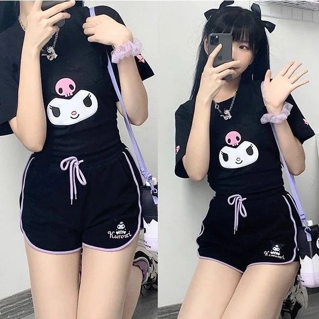 Kawaii Athletic Shorts - Bear Hugs