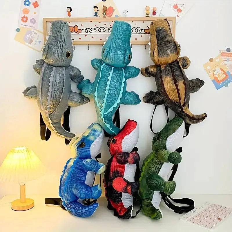 Kawaii Crocodile Shaped Novelty Backpack - Bear Hugs