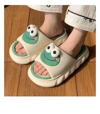 Kawaii Frog Women's Indoor Slippers – Soft, Comfy & Anti-Slip - Bear Hugs