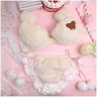 Fuzzy Teddy Bear Lingerie Set - Bear Hugs