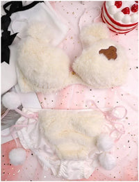 Fuzzy Teddy Bear Lingerie Set - Bear Hugs