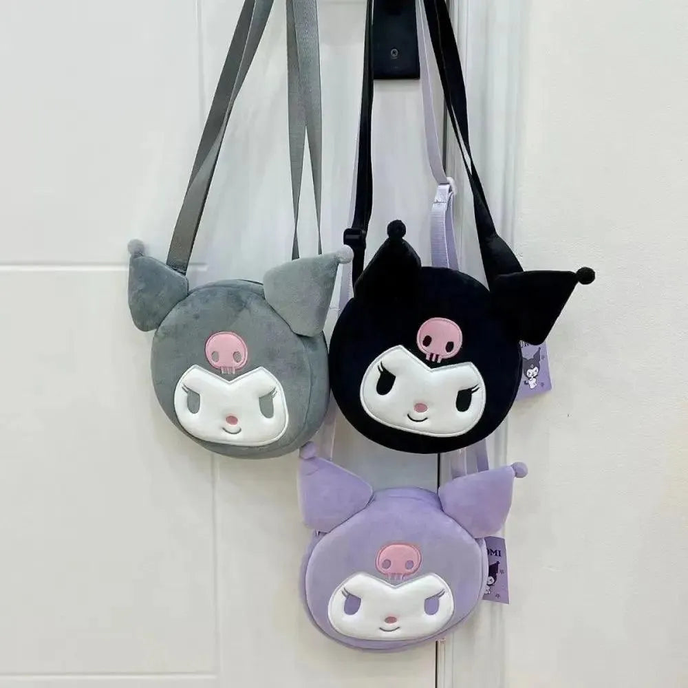 Kawaii Kuromi Plush Cross Body Bag - Bear Hugs