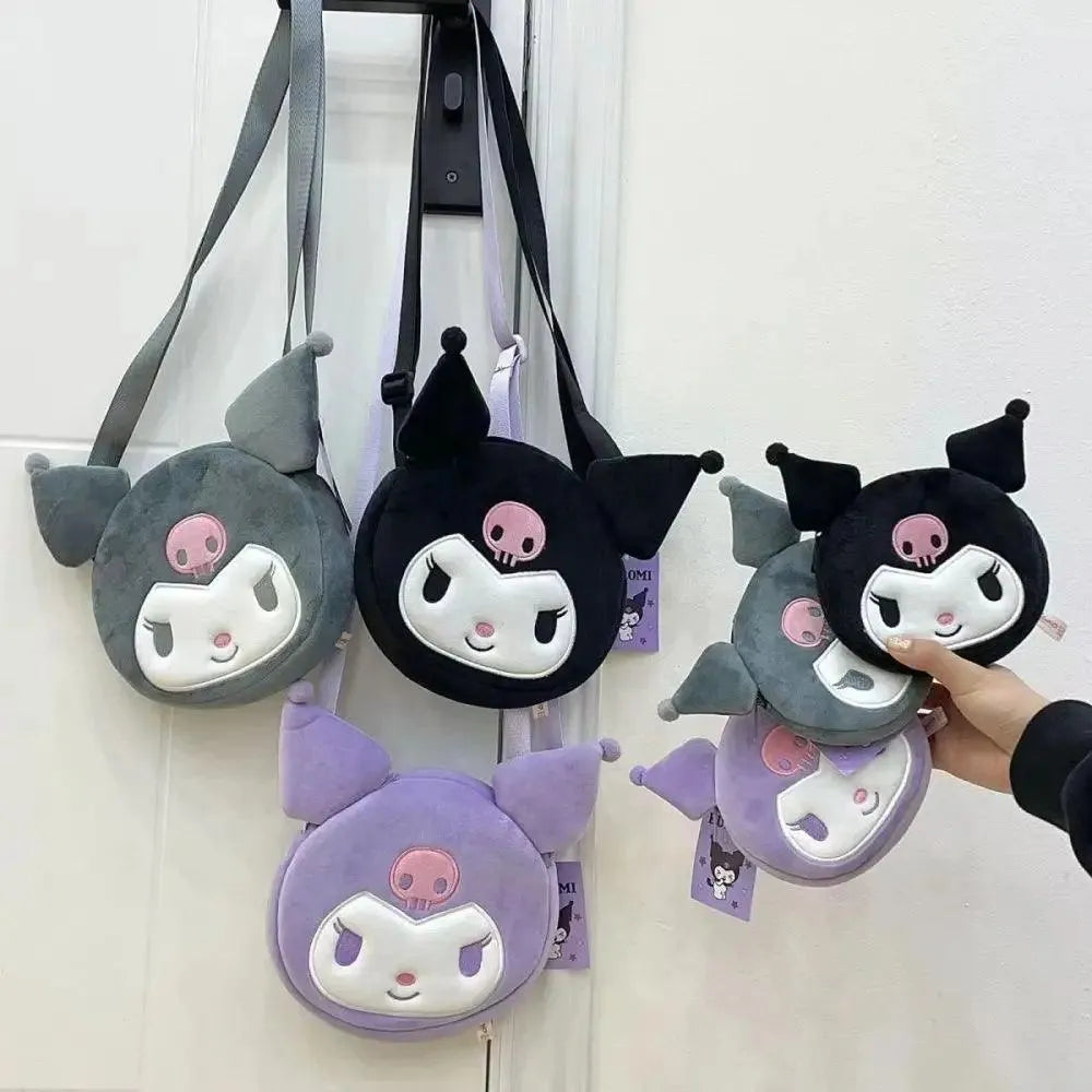 Kawaii Kuromi Plush Cross Body Bag - Bear Hugs