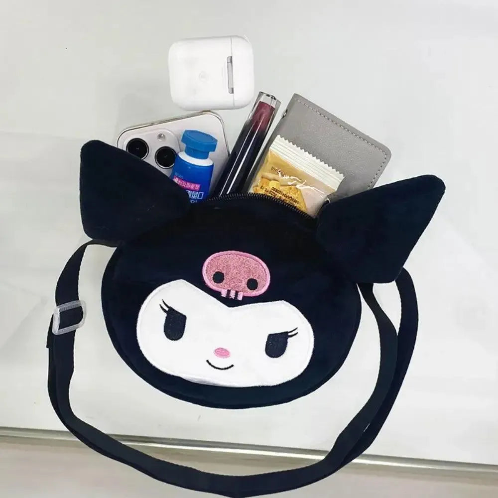 Kawaii Kuromi Plush Cross Body Bag - Bear Hugs