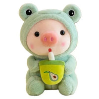 Kawaii Milk Tea Piggy Plush - Bear Hugs