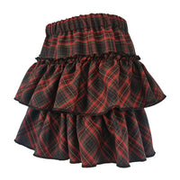 Kawaii Princess Plaid Skirt - Pink College Cutie - Bear Hugs