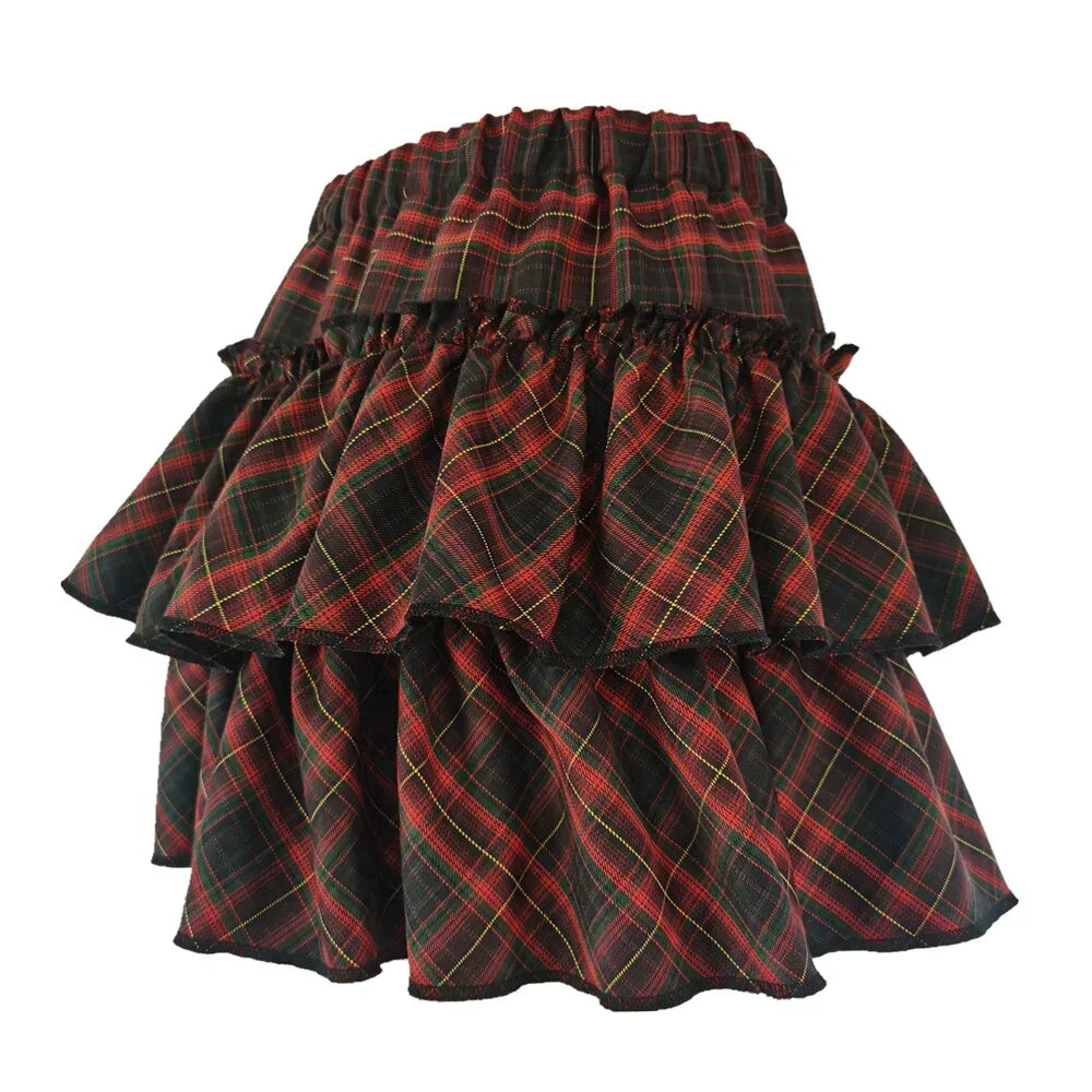 Kawaii Princess Plaid Skirt - Pink College Cutie - Bear Hugs