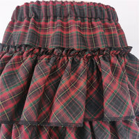 Kawaii Princess Plaid Skirt - Pink College Cutie - Bear Hugs