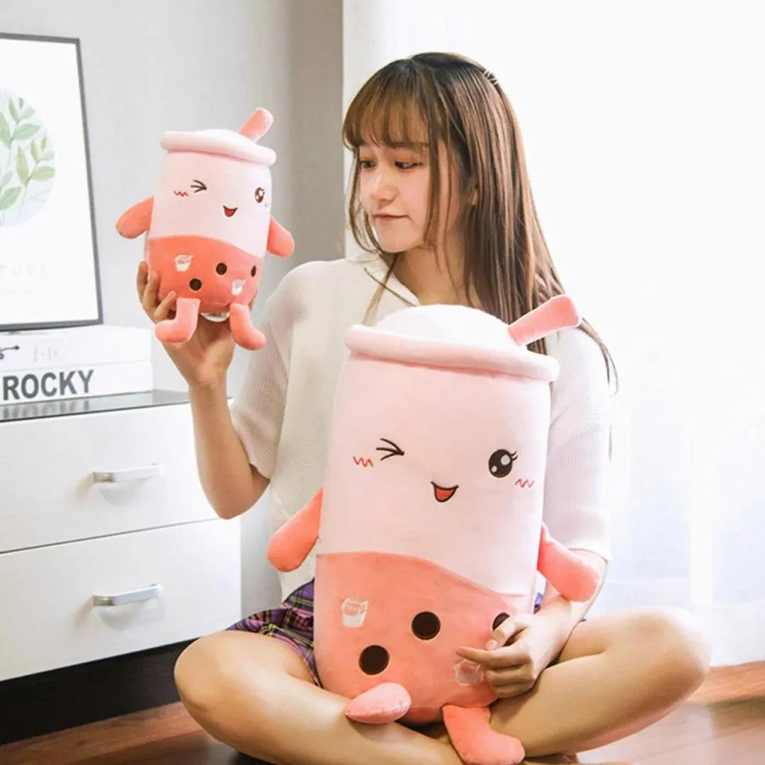 Kawaii Sipper Soft Boba Tea Plushie - Bear Hugs