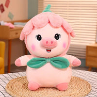 Kawaii Veggie Flower Pig - Bear Hugs