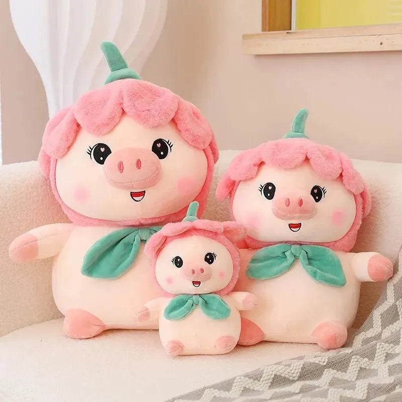 Kawaii Veggie Flower Pig - Bear Hugs