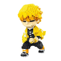 Anime Demon Slayer Zenitsu Thunder Breathing Nano Building Blocks - Bear Hugs