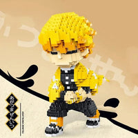 Anime Demon Slayer Zenitsu Thunder Breathing Nano Building Blocks - Bear Hugs