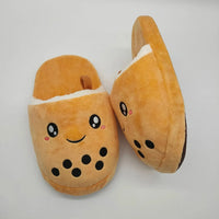 Bubble Tea Plush Slippers - Bear Hugs