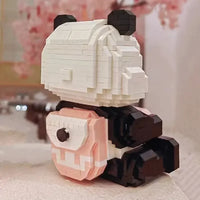 Coco and Bobo Pandas in Love LED Nano Building Blocks - Bear Hugs