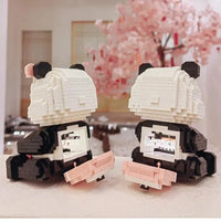 Coco and Bobo Pandas in Love LED Nano Building Blocks - Bear Hugs