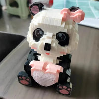 Coco and Bobo Pandas in Love LED Nano Building Blocks - Bear Hugs