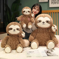 Cocoa and Boo the Fluffy Sloth Plushie - Bear Hugs