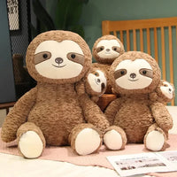 Cocoa and Boo the Fluffy Sloth Plushie - Bear Hugs