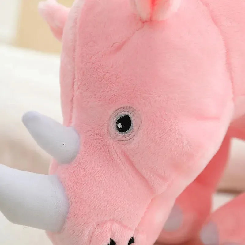 Colorful Cuddly Rhino Plushies - Bear Hugs