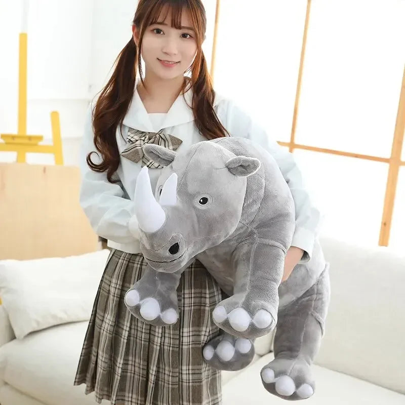 Colorful Cuddly Rhino Plushies - Bear Hugs