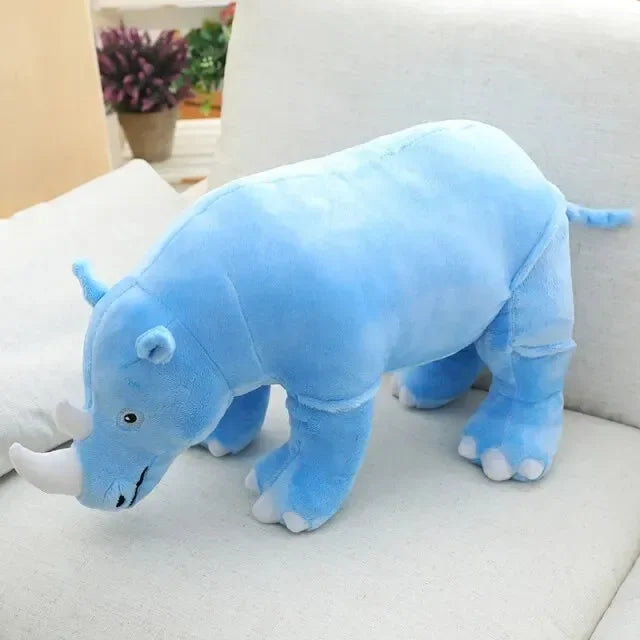 Colorful Cuddly Rhino Plushies