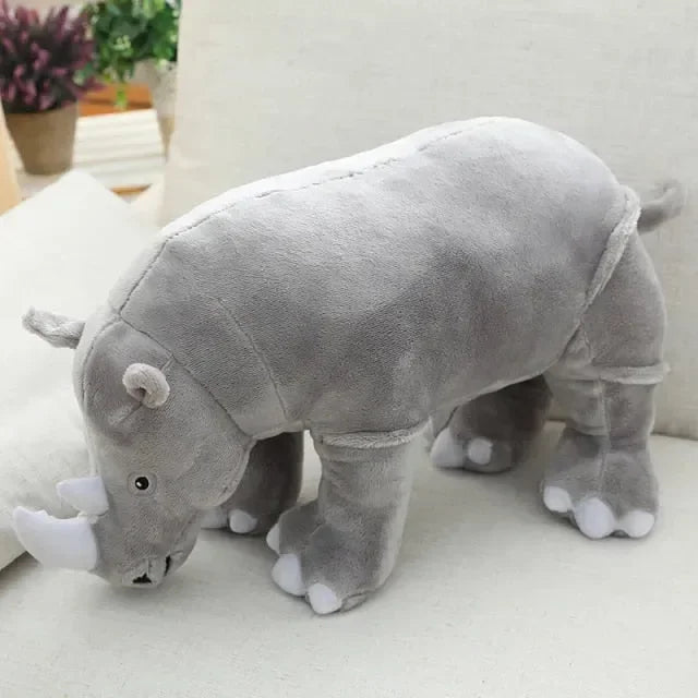 Colorful Cuddly Rhino Plushies