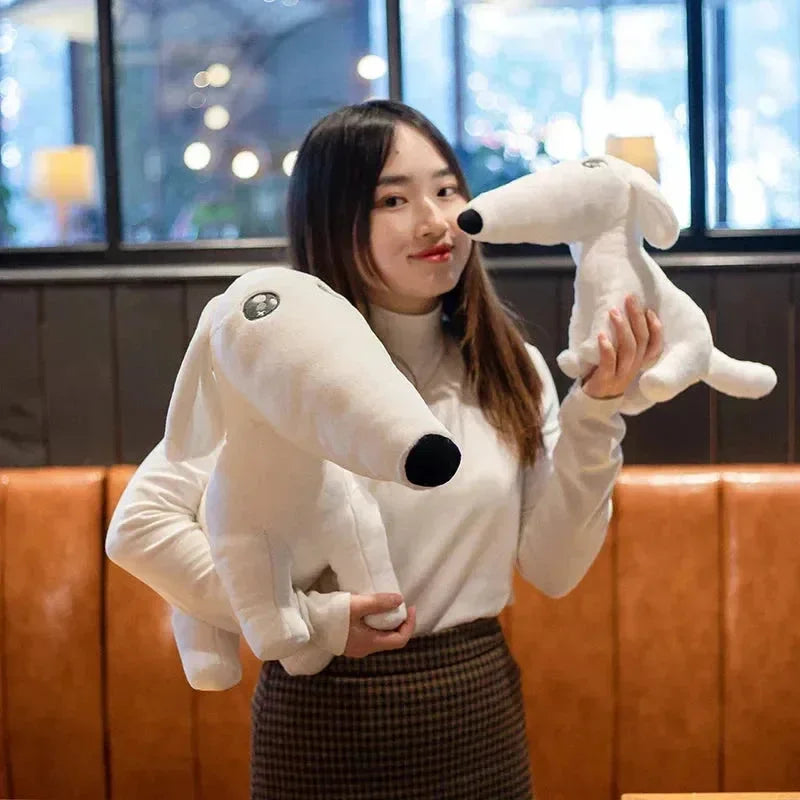 Cute Long Nose Borzoi Dog Plush - Bear Hugs