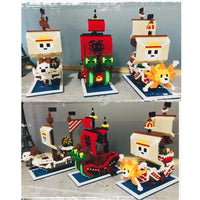 Cute Nano One Piece Pirate Ships Building Sets - Bear Hugs