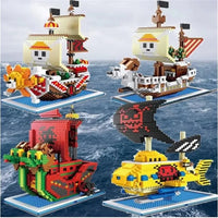 Cute Nano One Piece Pirate Ships Building Sets - Bear Hugs