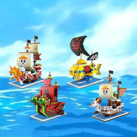 Cute Nano One Piece Pirate Ships Building Sets - Bear Hugs