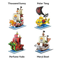 Cute Nano One Piece Pirate Ships Building Sets - Bear Hugs