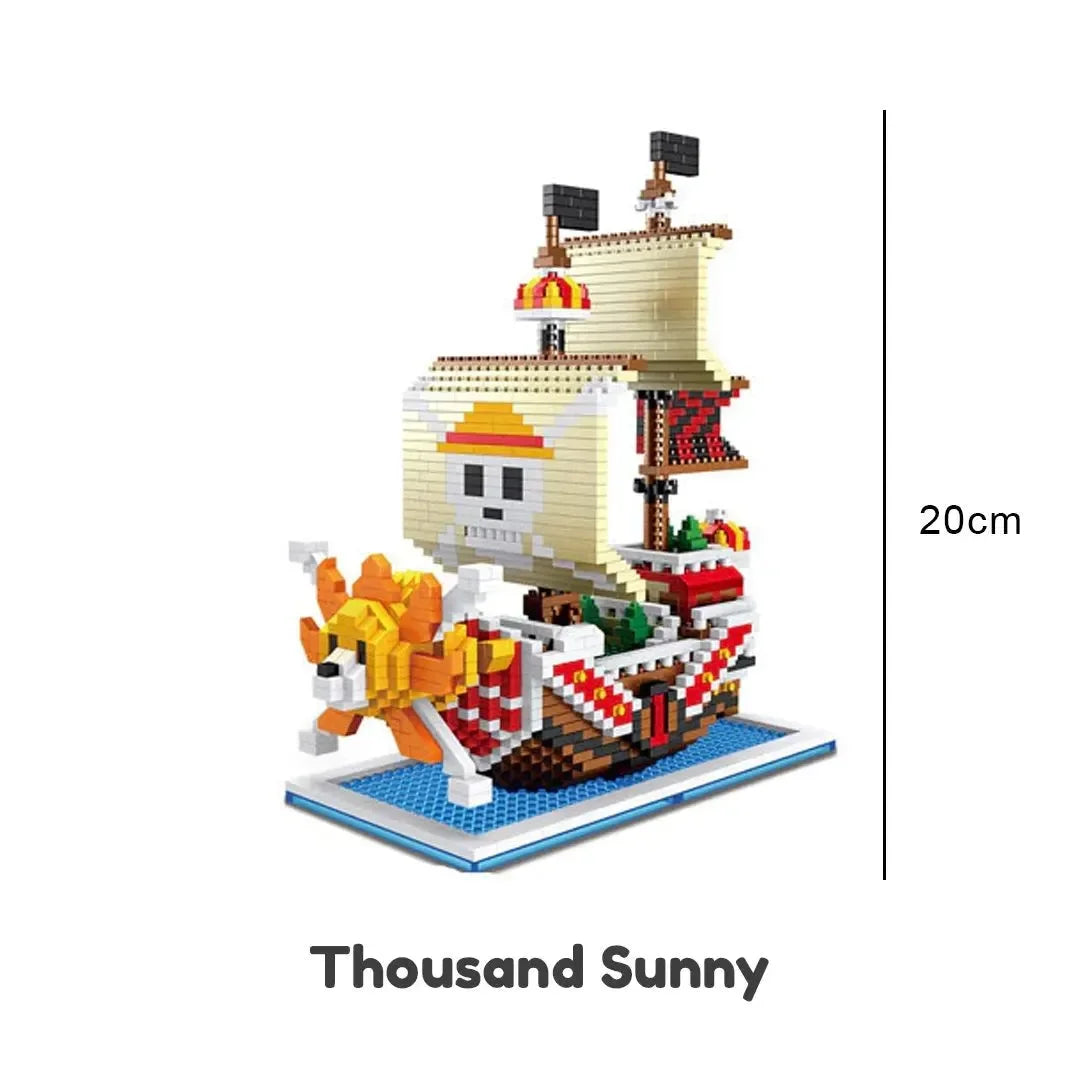 Cute Nano One Piece Pirate Ships Building Sets - Bear Hugs