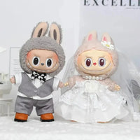 Handmade Wedding Marriage Couple Labubu Outfit - Bear Hugs