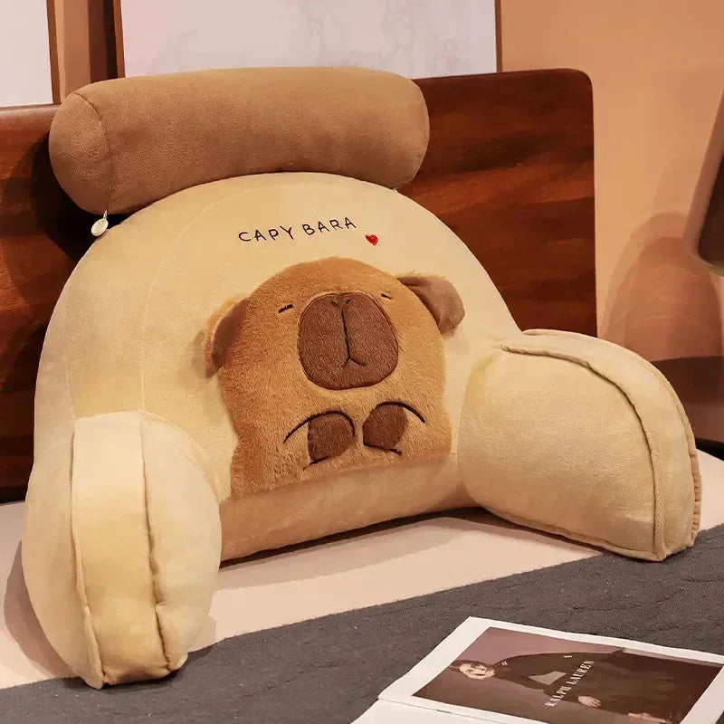 Capybara Cushion Plush Backrest Seat