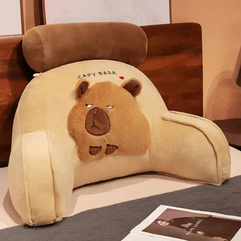 Capybara Cushion Plush Backrest Seat