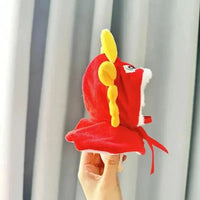 Kawaii Labubu Red Chinese Dragon Outfit - Bear Hugs