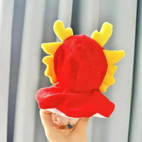 Kawaii Labubu Red Chinese Dragon Outfit - Bear Hugs