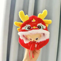 Kawaii Labubu Red Chinese Dragon Outfit - Bear Hugs