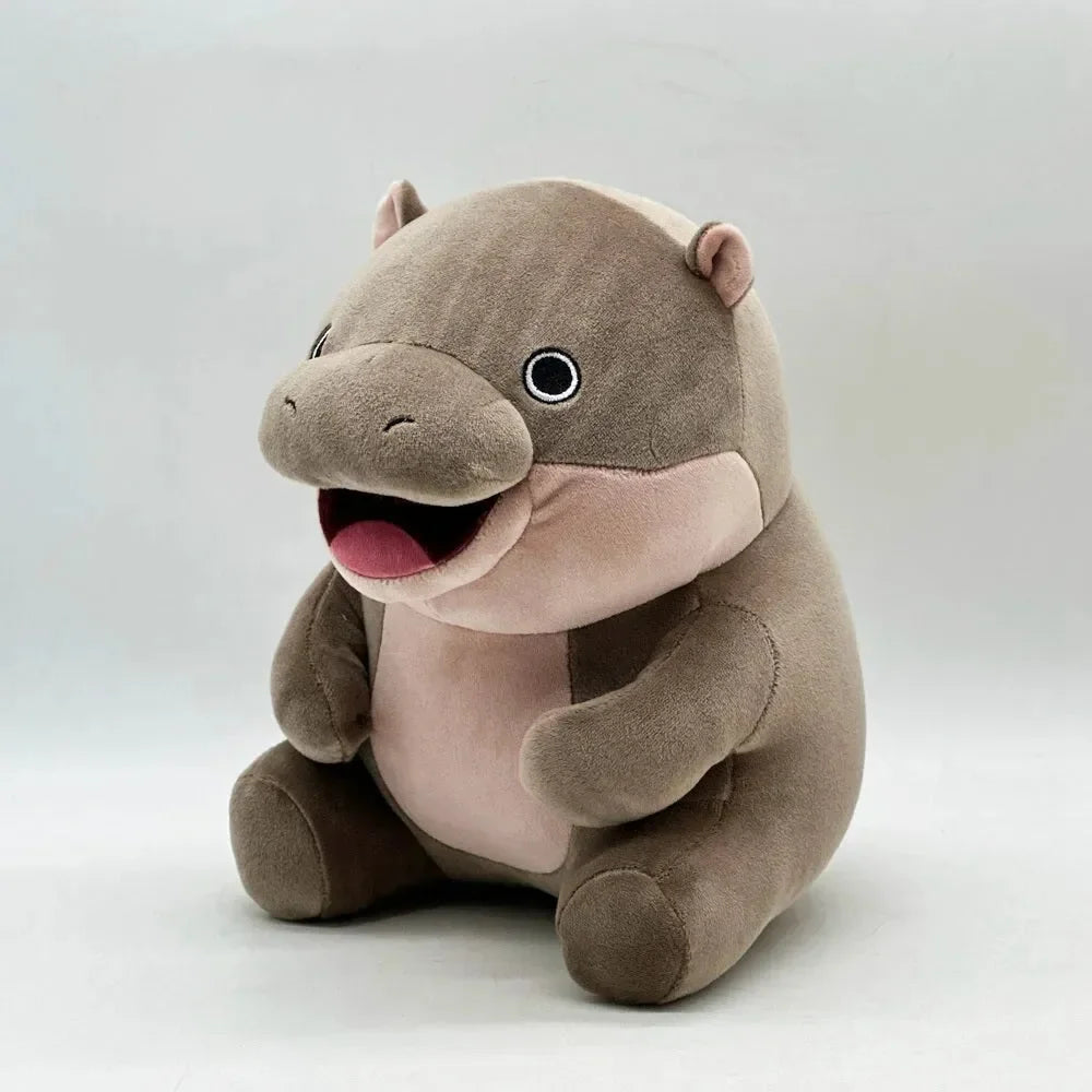 Peluche bébé hippopotame Moo Deng 