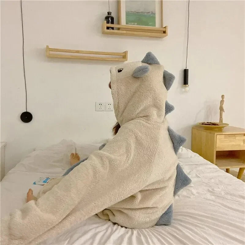 Kawaii Pastel Dragon Plush Hoodie Blanket - Bear Hugs