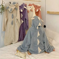 Kawaii Pastel Dragon Plush Hoodie Blanket - Bear Hugs