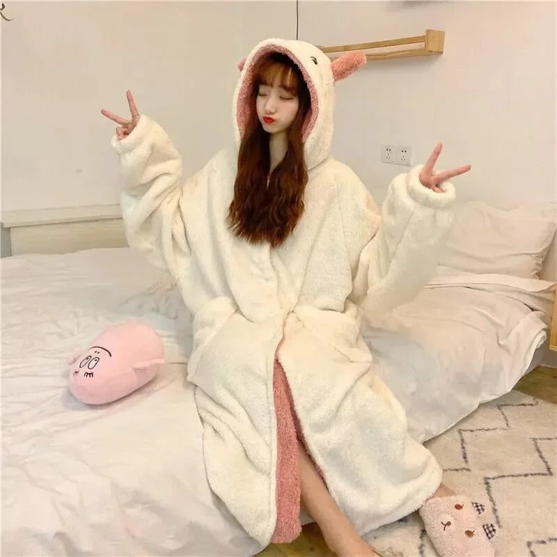 Kawaii Pastel Dragon Plush Hoodie Blanket - Bear Hugs