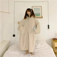 Kawaii Pastel Dragon Plush Hoodie Blanket - Bear Hugs