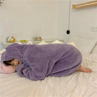 Kawaii Pastel Dragon Plush Hoodie Blanket - Bear Hugs